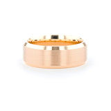 8mm Satin Center Bevel Edge Rings Princess Bride Diamonds 