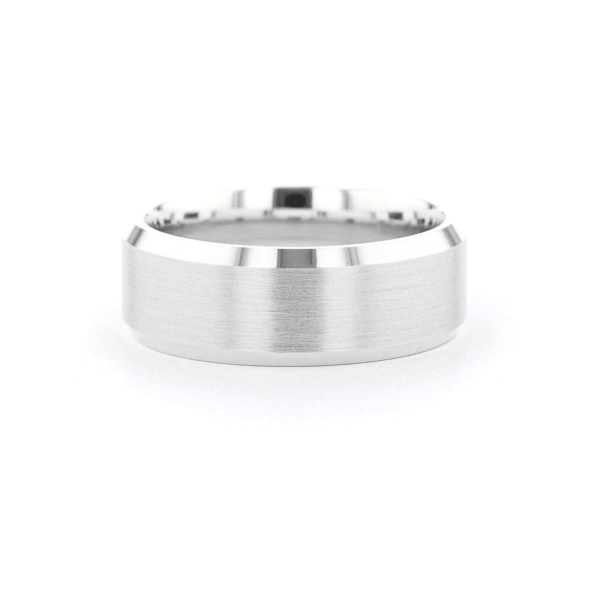 8mm Satin Center Bevel Edge - PBD Rings