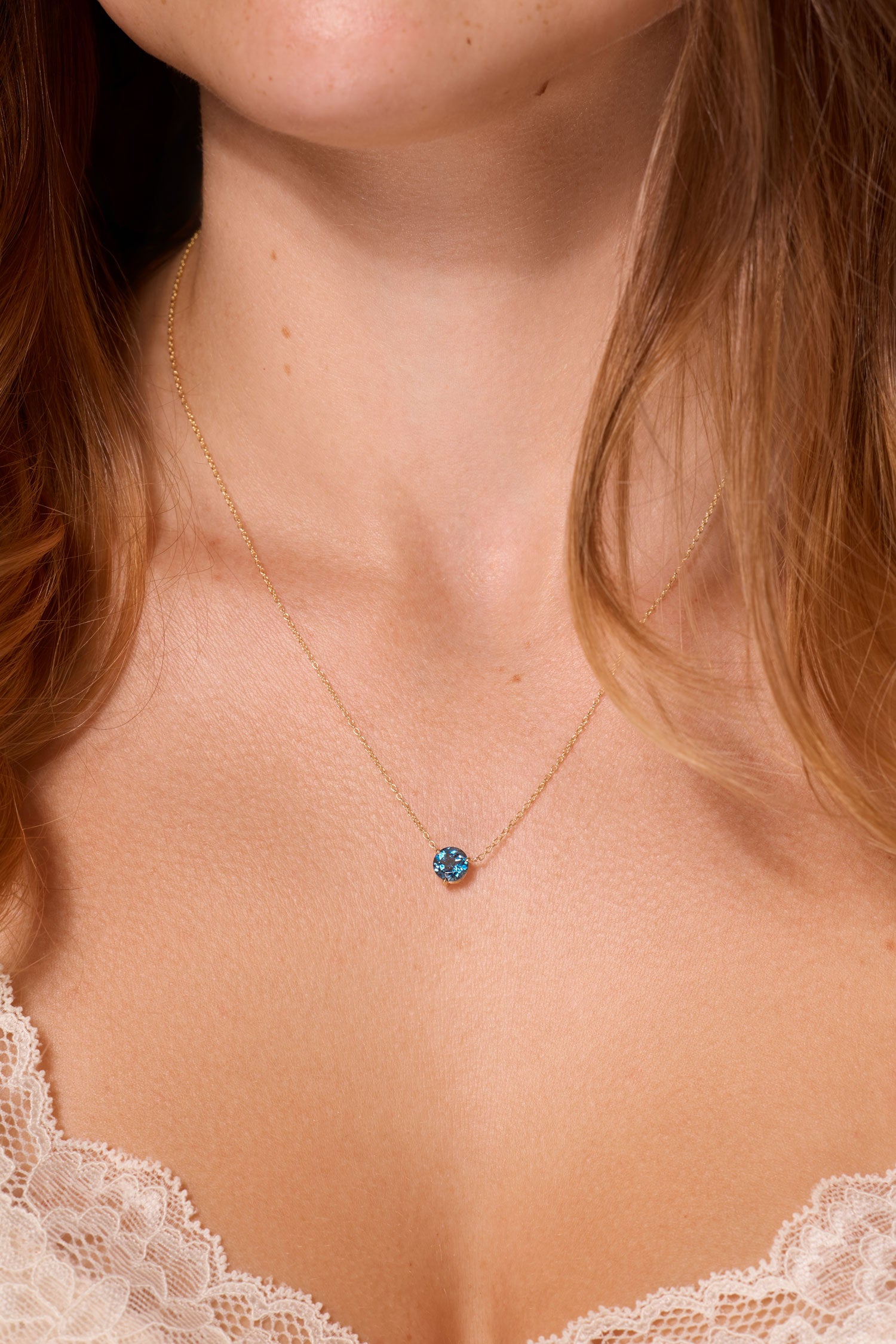Blue Topaz Necklace