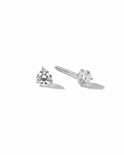 0.75ct Round Diamond Martini Studs | Screw-Backs | 14K White Gold