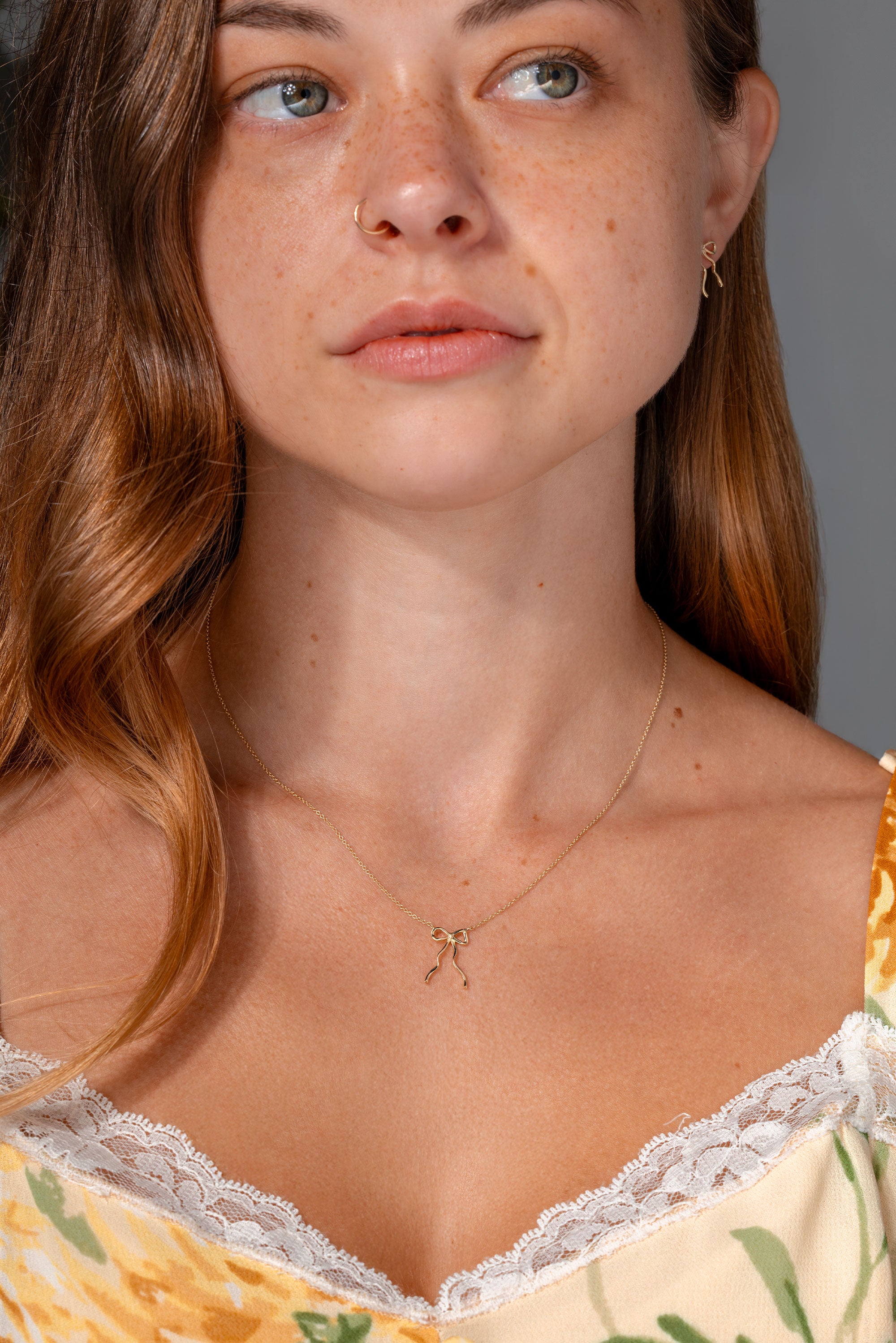 Dainty Bow Necklace