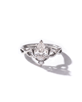 1.02ct D-VS1 Pear Lab Diamond Lotus