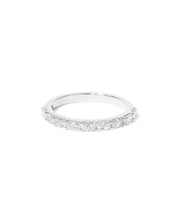 Double Prong East West Radiant Floating Diamond Ring