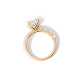 Emerald Lab Diamond East West Ring