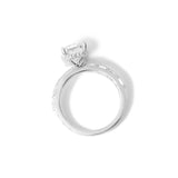 Emerald Lab Diamond East West Ring