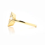 Half Bezel Tension Set Engagement Ring