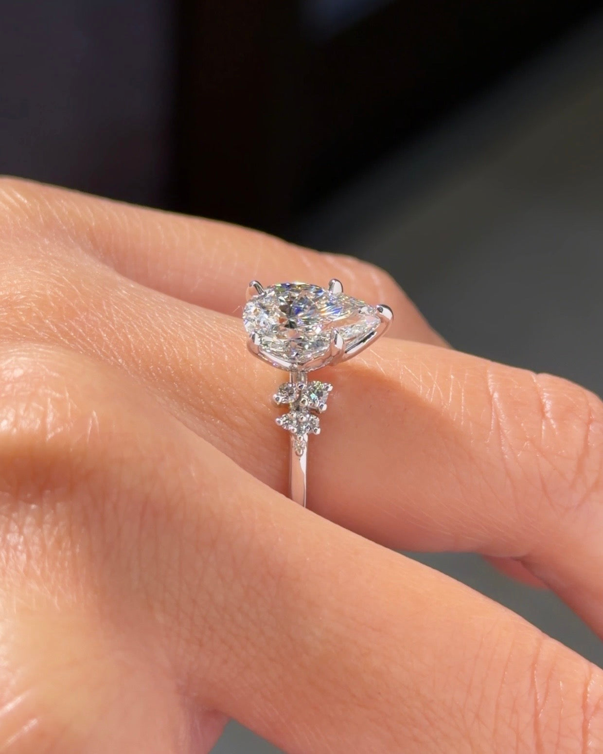 2.07ct E-VS1 Pear Lab Diamond Nova
