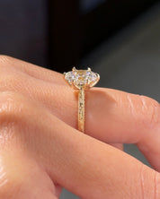 2.03ct D-VVS1 Oval Lab Diamond Six Prong Victoria