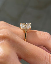 4.05ct F-VS1 Cushion Lab Diamond Kayla