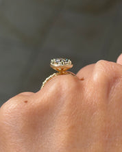3.04ct E-VVS2 Pear Lab Diamond Hand Engraved Georgia
