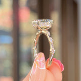 1.52ct D-VS1 Radiant Lab Diamond Daisy