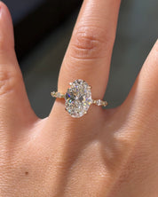 4.07ct D-VS1 Oval Lab Diamond Rei