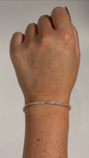 3.93ct Core Lab Diamond Tennis Bracelet
