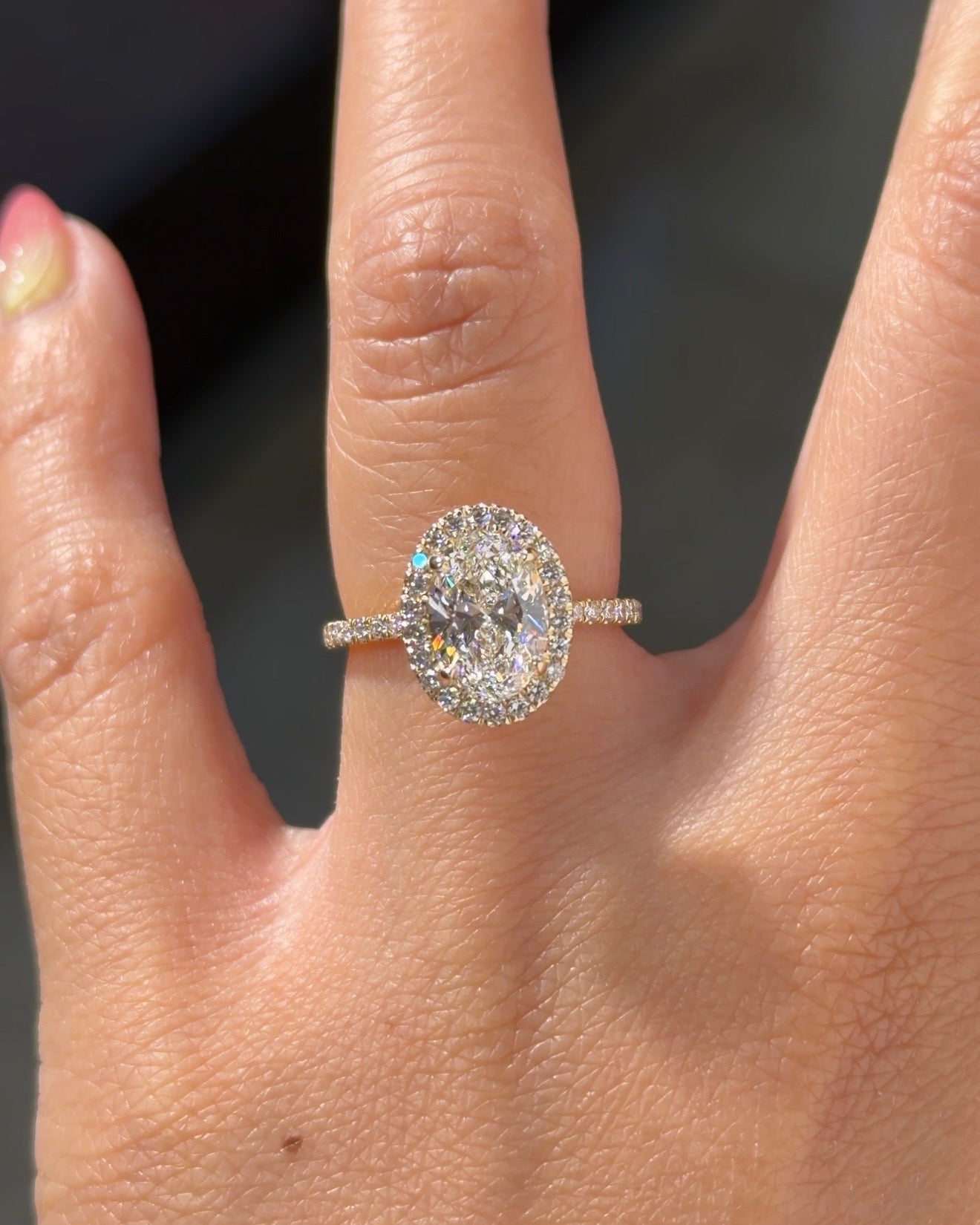 1.82ct D-VVS1 Oval Lab Diamond Angela