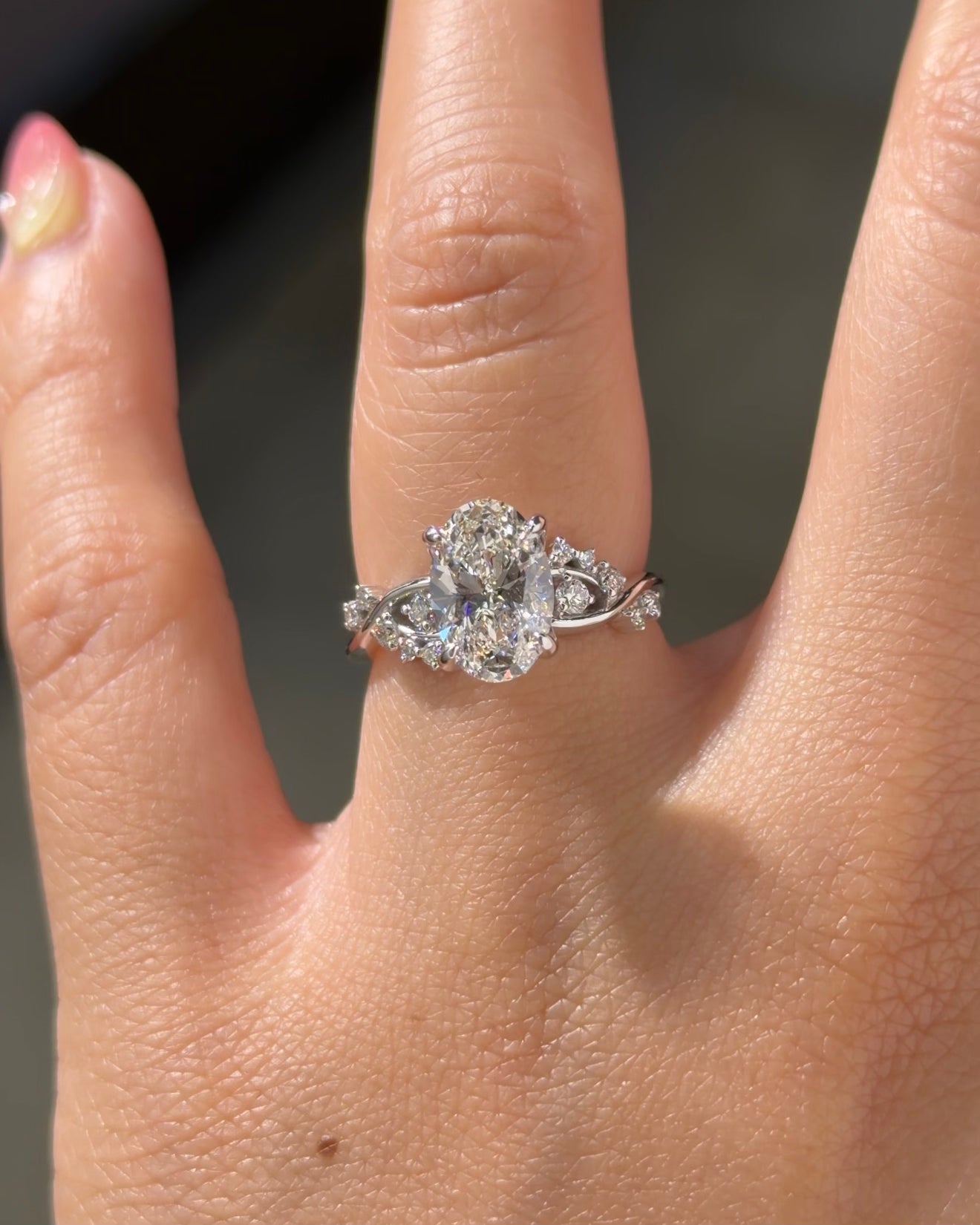 2.00ct D-VS1 Oval Lab Diamond Ariel