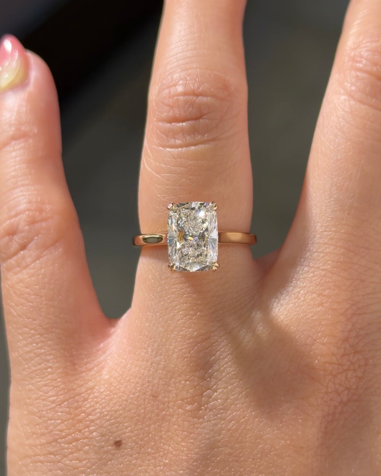 3.06ct D-VS1 Cushion Lab Diamond Alice