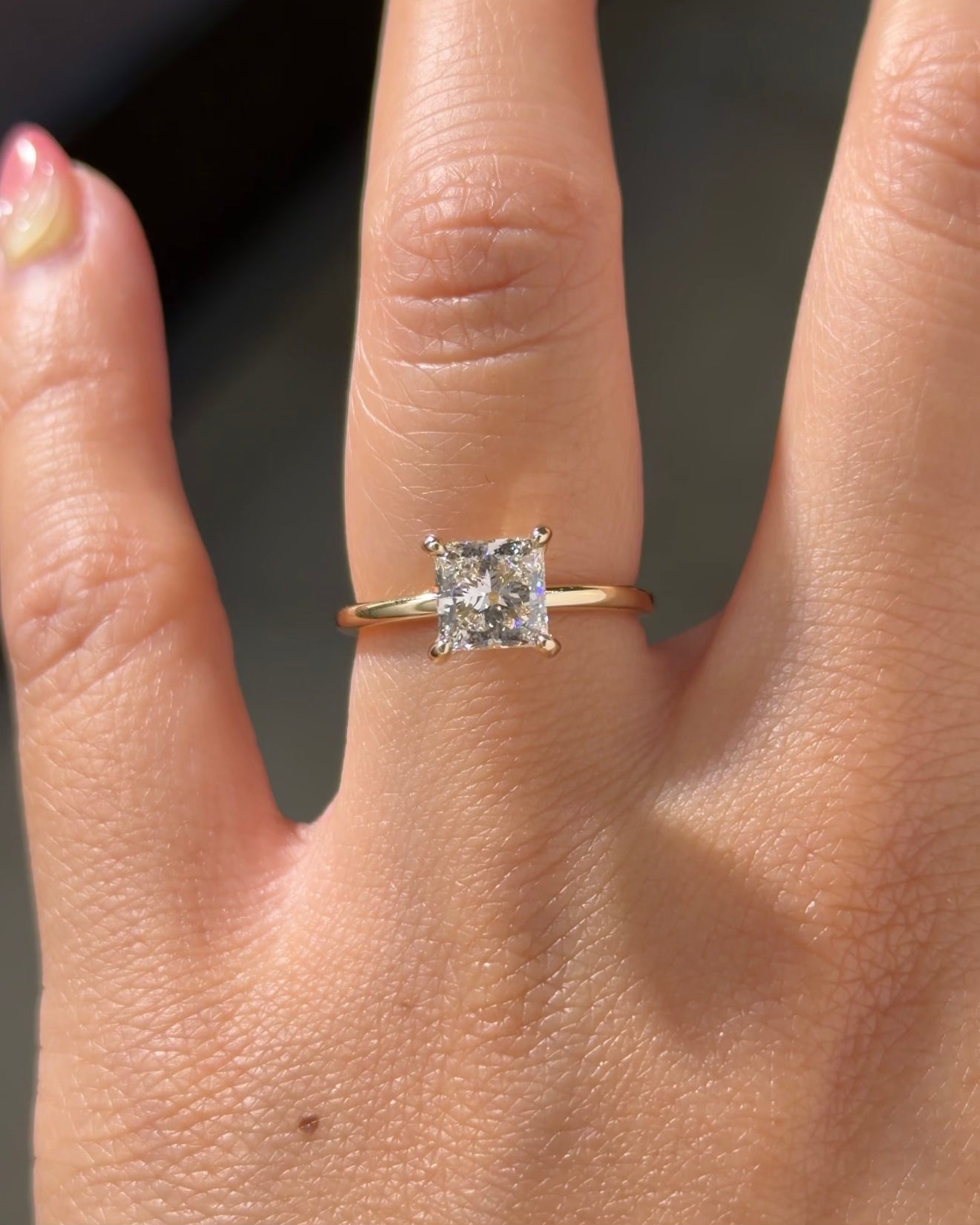 1.50ct E-VVS2 Princess Lab Diamond Leah