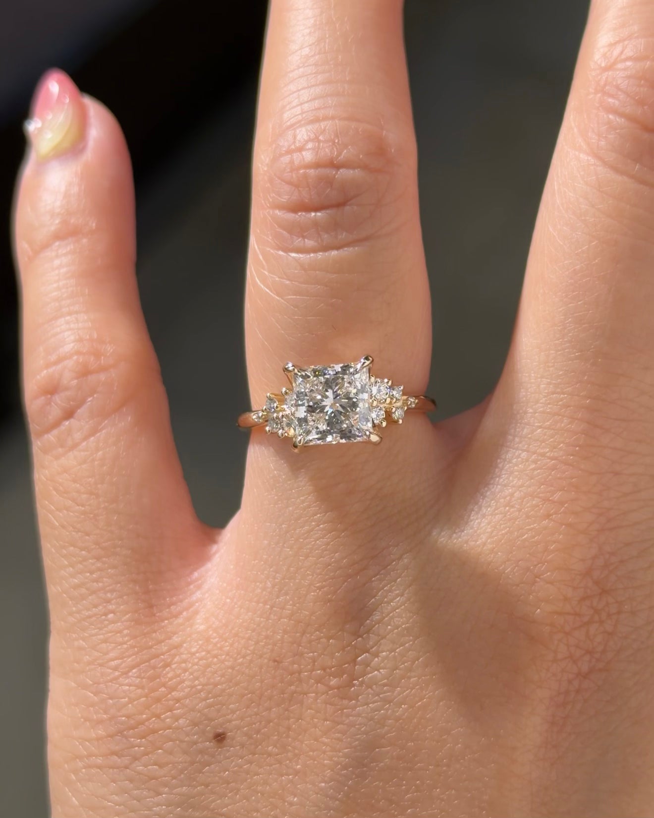 2.17ct D-VVS2 Princess Lab Diamond Nova
