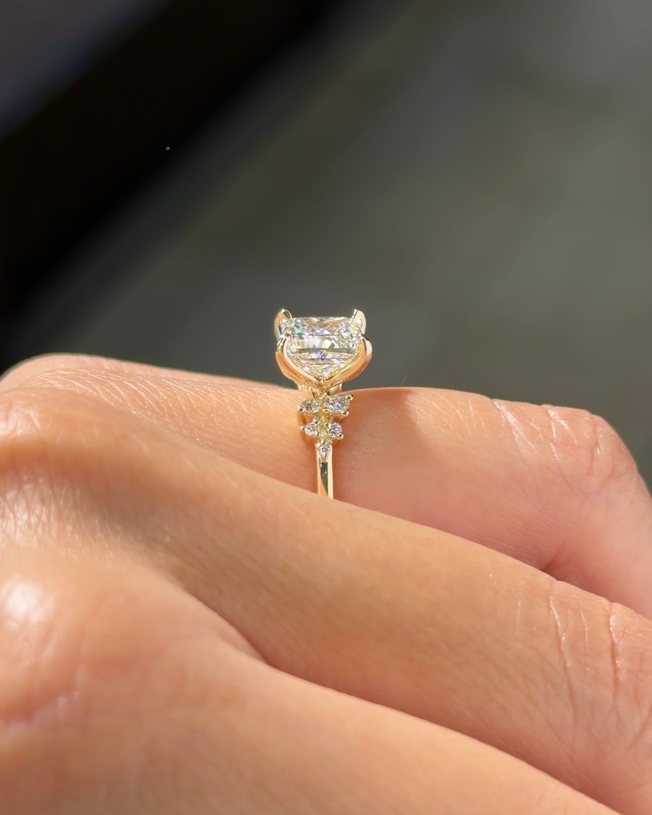 2.17ct D-VVS2 Princess Lab Diamond Nova
