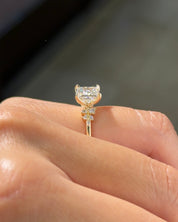 2.17ct D-VVS2 Princess Lab Diamond Nova