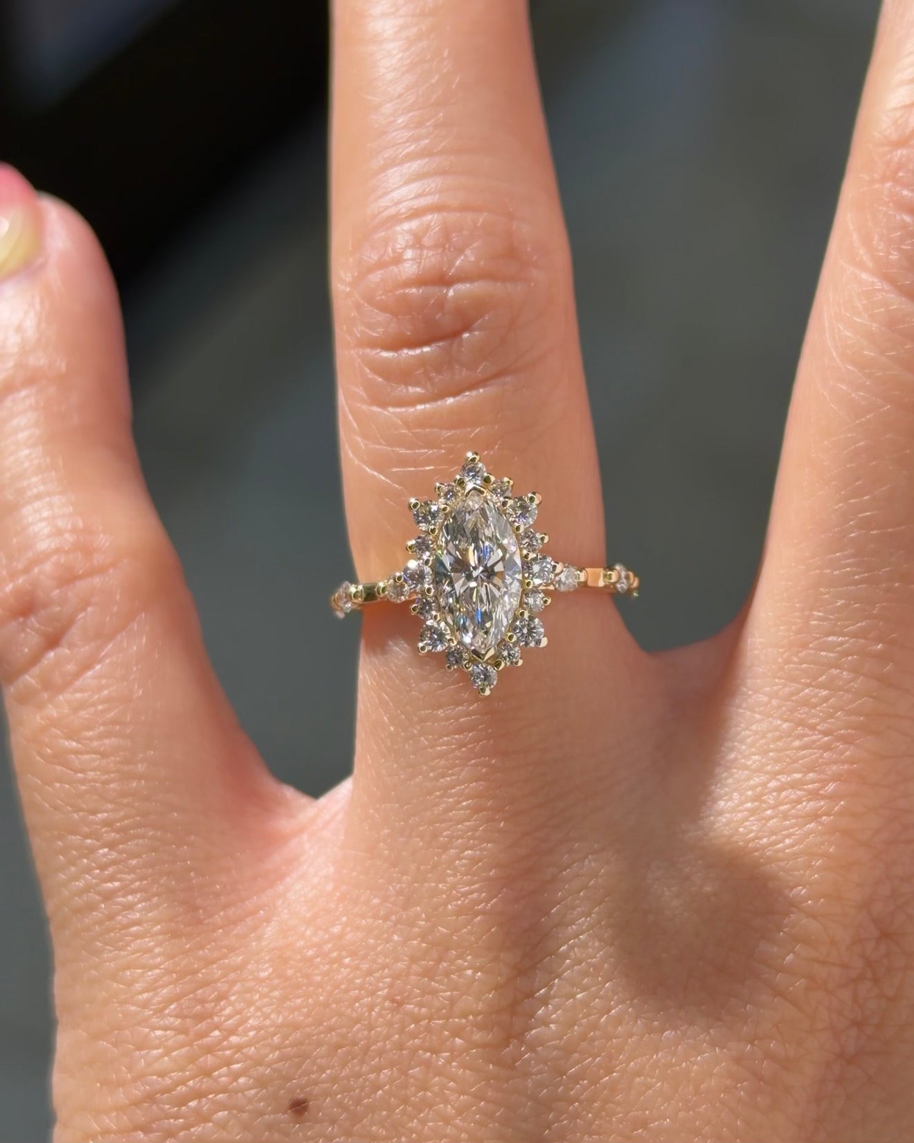1.01ct D-VS1 Marquise Lab Diamond Kaia