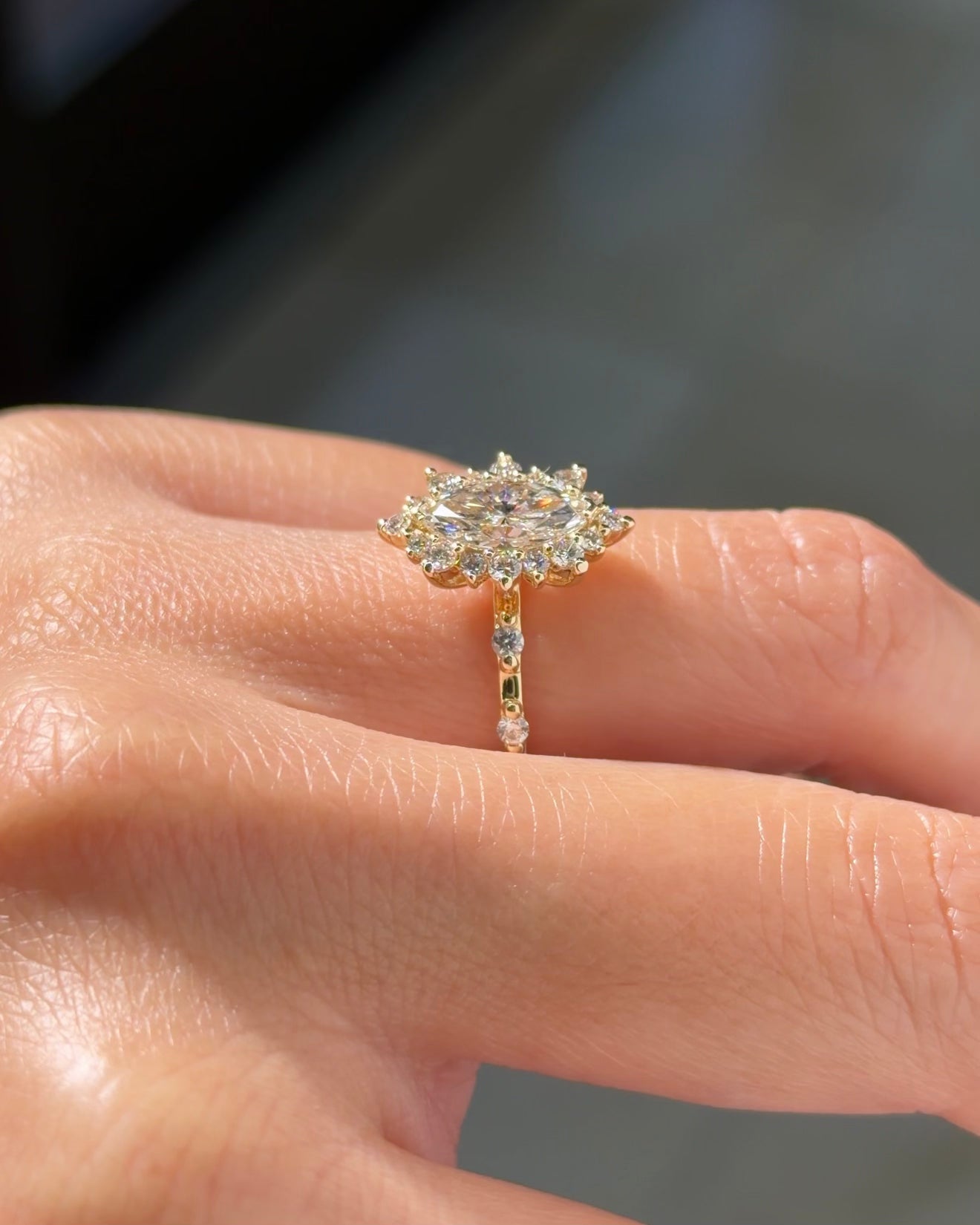 1.01ct D-VS1 Marquise Lab Diamond Kaia