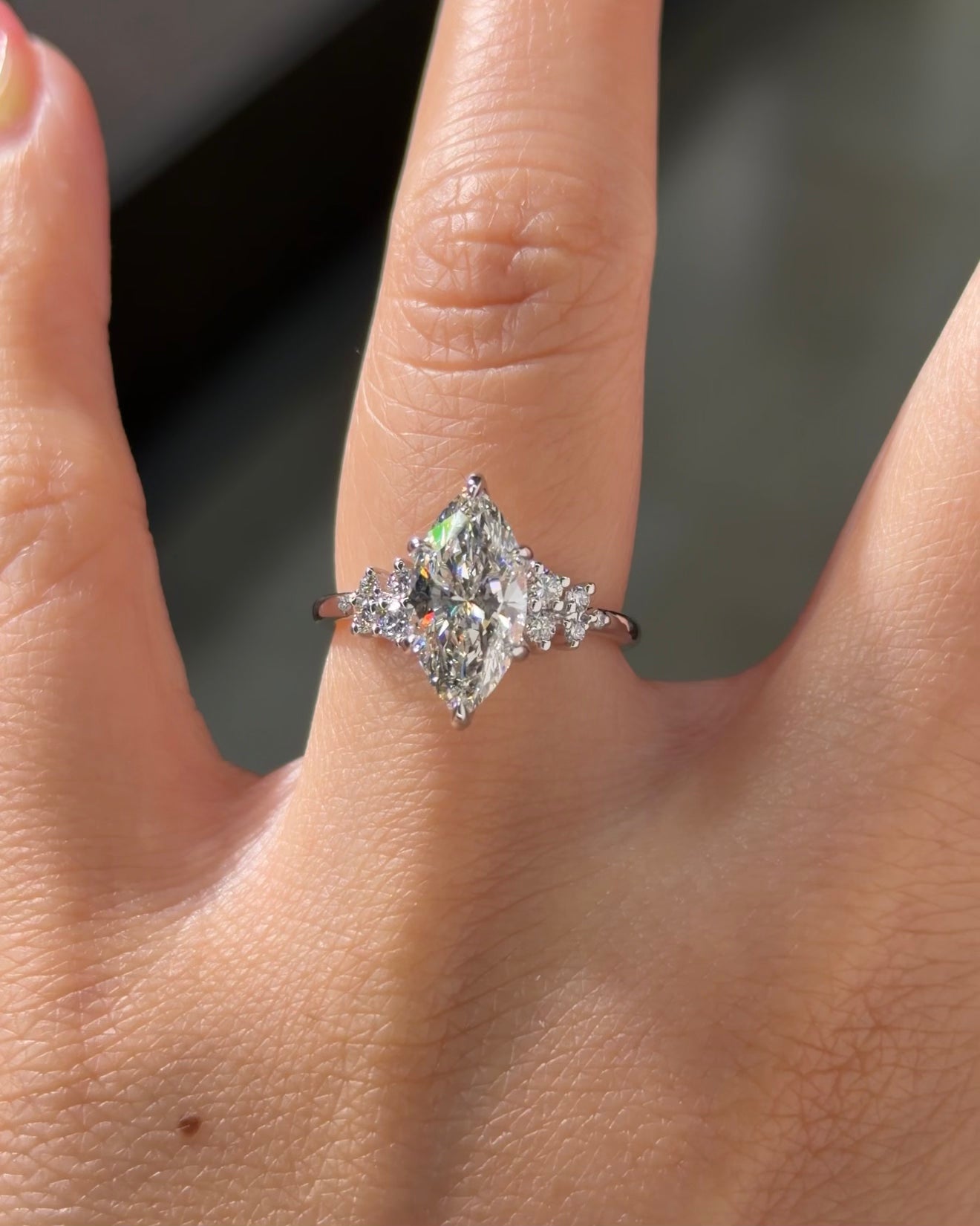 2.04ct F-VVS2 Marquise Lab Diamond Nova