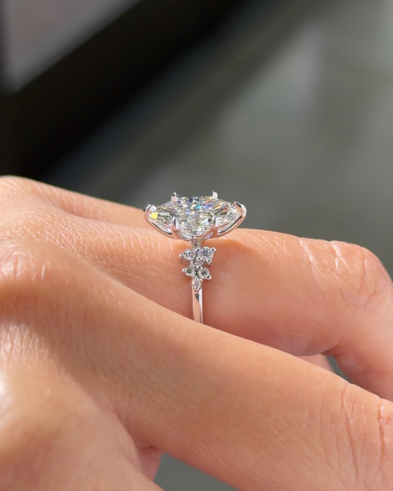 2.04ct F-VVS2 Marquise Lab Diamond Nova