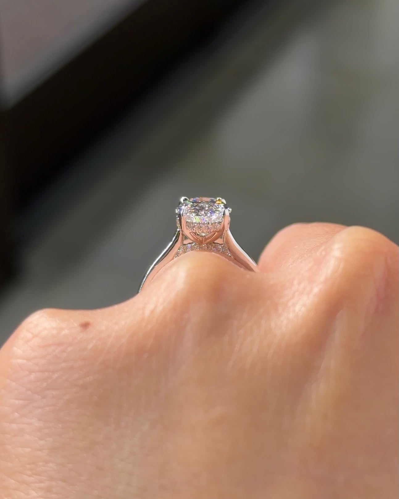 3.01ct D-VS1 Oval Lab Diamond Alice