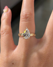 2.04ct F-VS1 Pear Lab Diamond Josephine