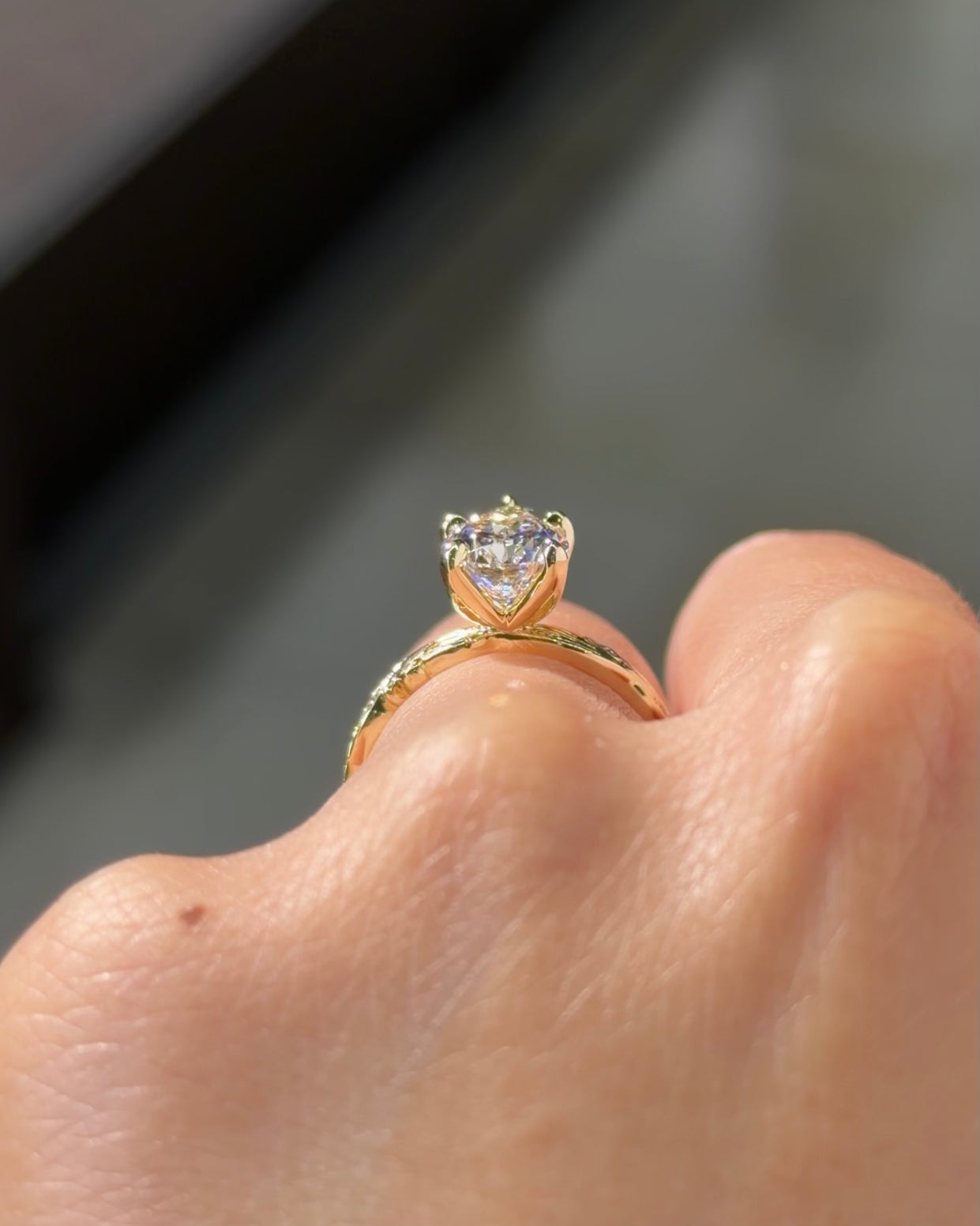 2.04ct F-VS1 Pear Lab Diamond Josephine