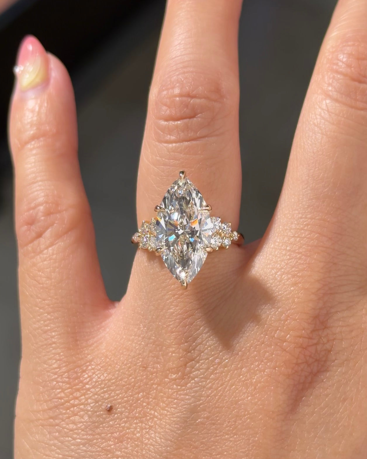 5.09ct D-VS1 Marquise Lab Diamond Supernova