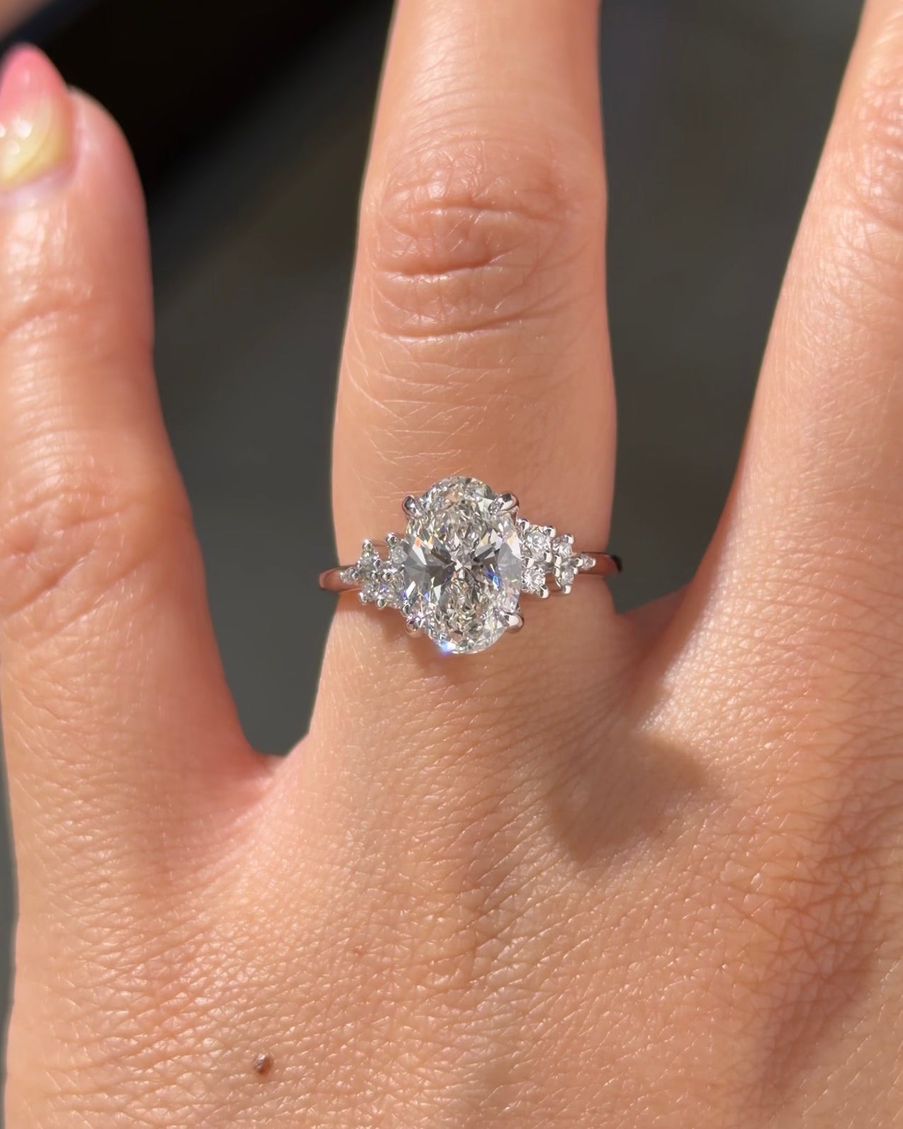 2.01ct E-VS1 Oval Lab Diamond Nova