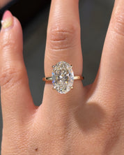 5.03ct F-VVS2 Oval Lab Diamond Kayla