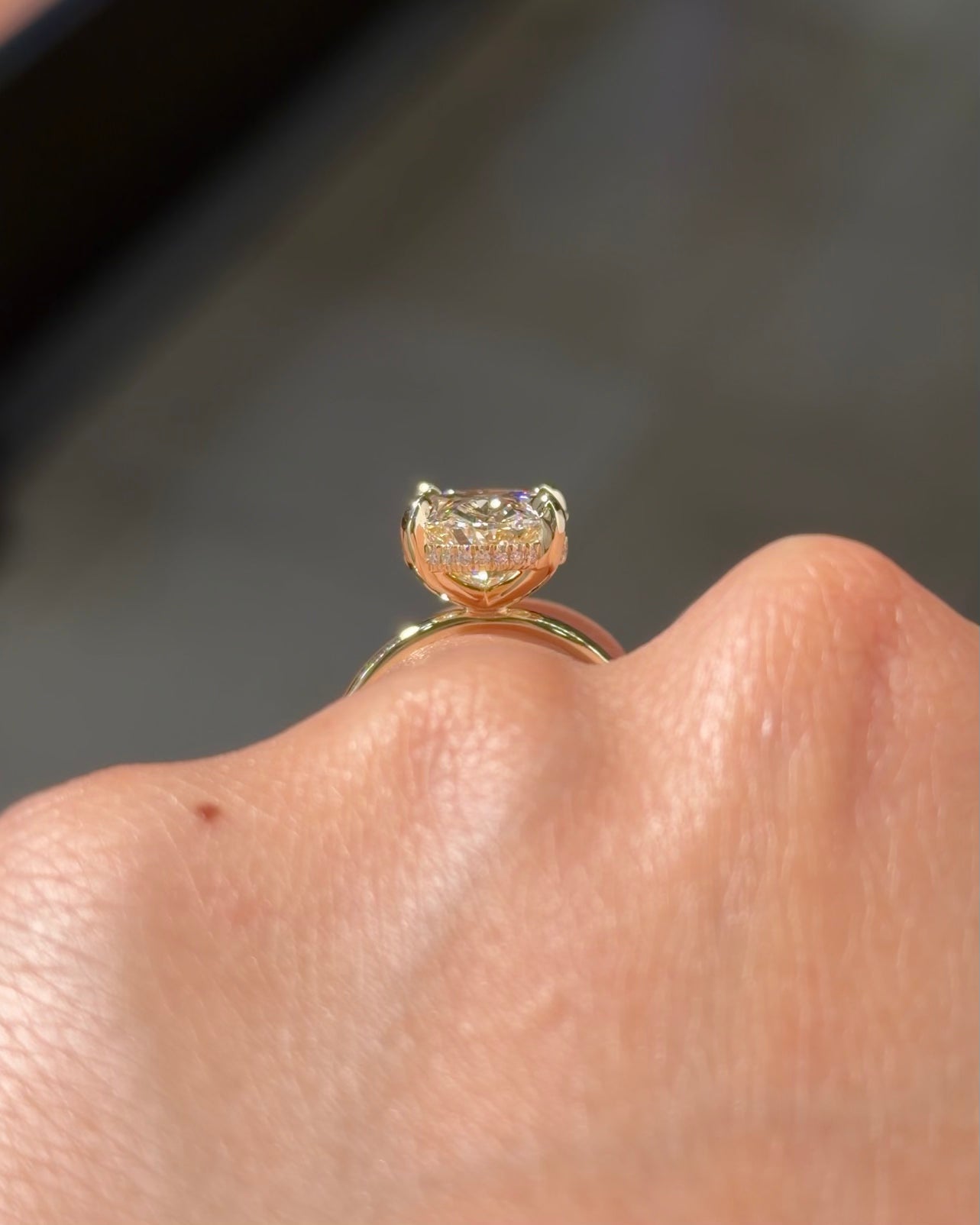 5.03ct F-VVS2 Oval Lab Diamond Kayla