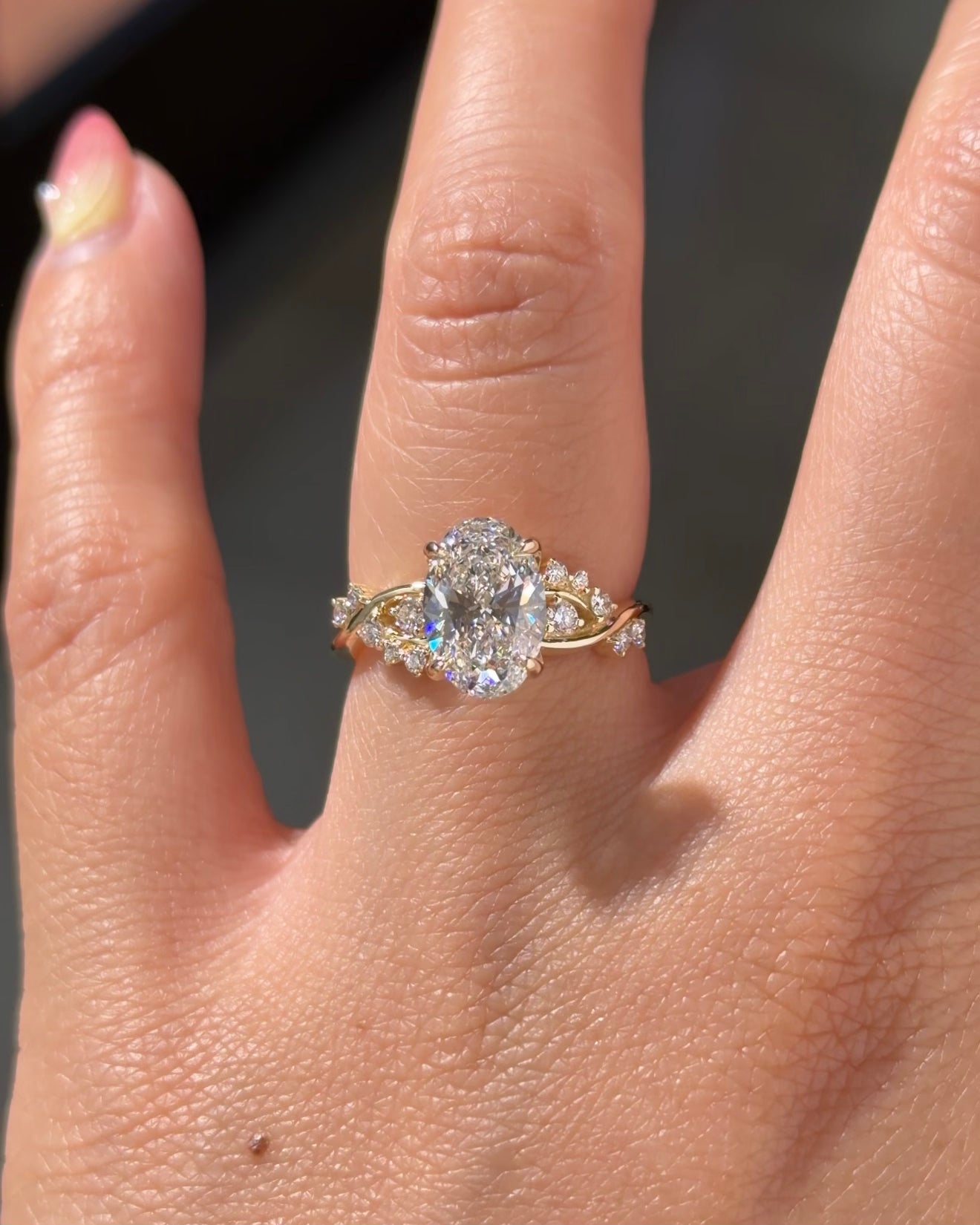 1.96ct D-VVS1 Oval Lab Diamond Ariel