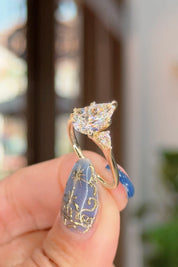 1.71ct D-VS1 Pear Diamond Petite Gracie