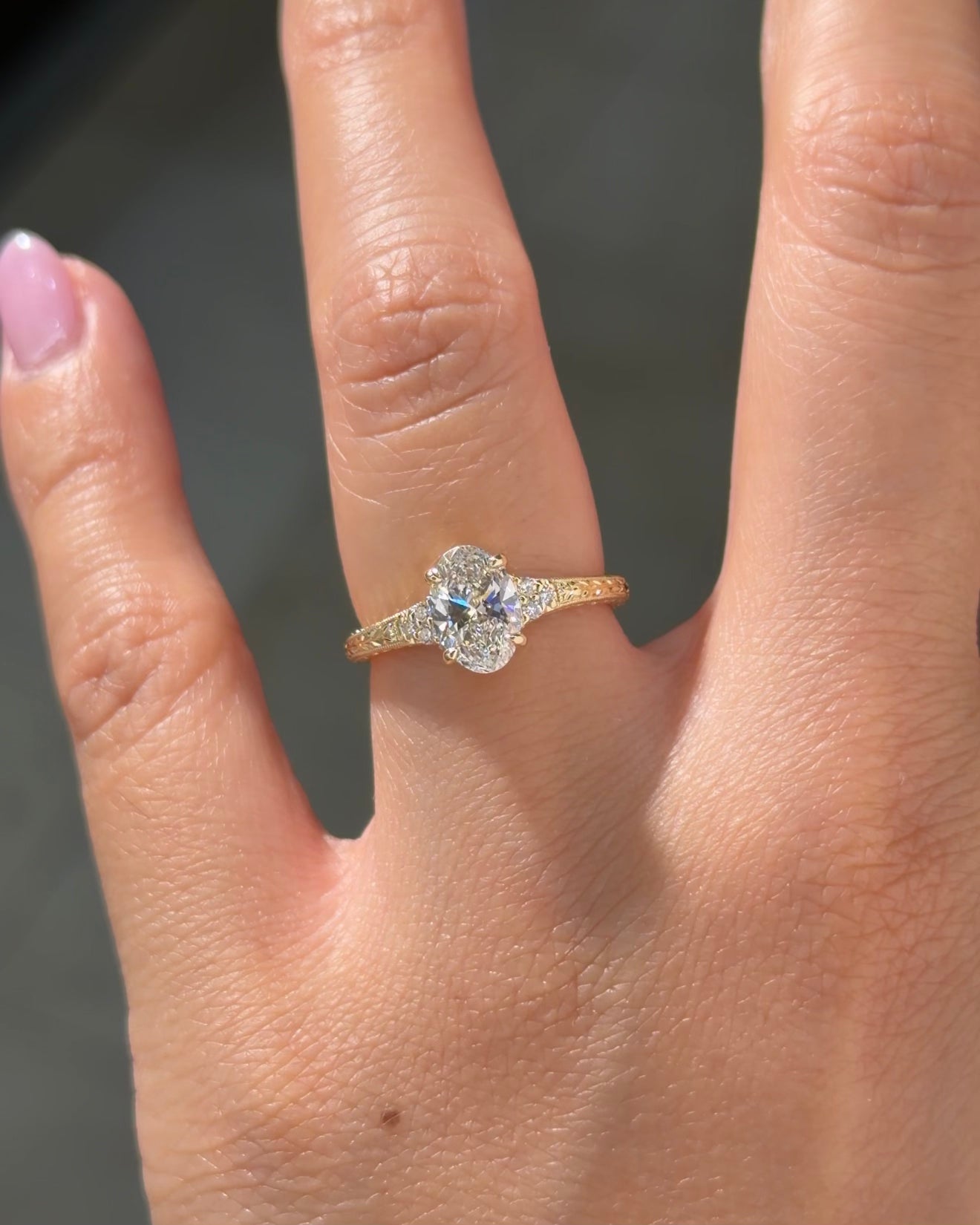 1.06ct E-VVS2 Oval Lab Diamond Isla