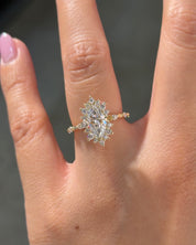 1.22ct E-VVS2 Marquise Lab Diamond Kaia