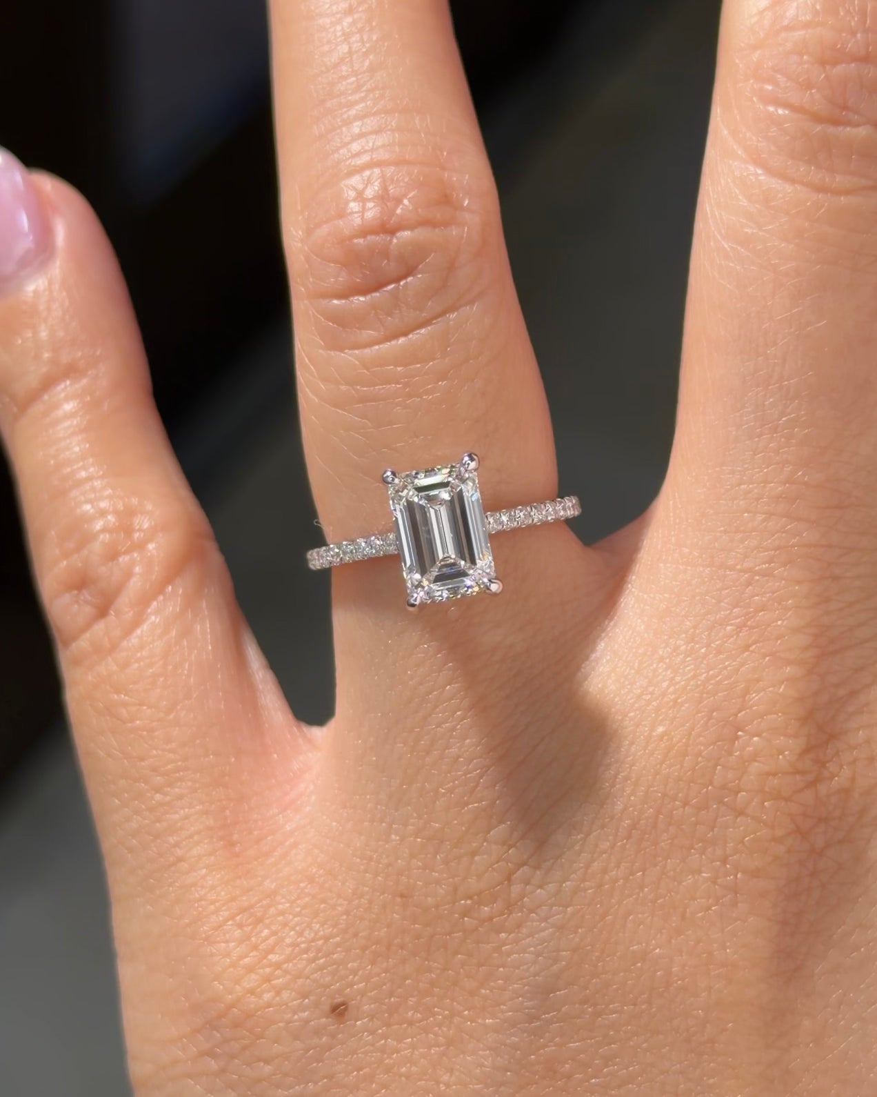 2.05ct D-VVS1 Emerald Lab Diamond Alice