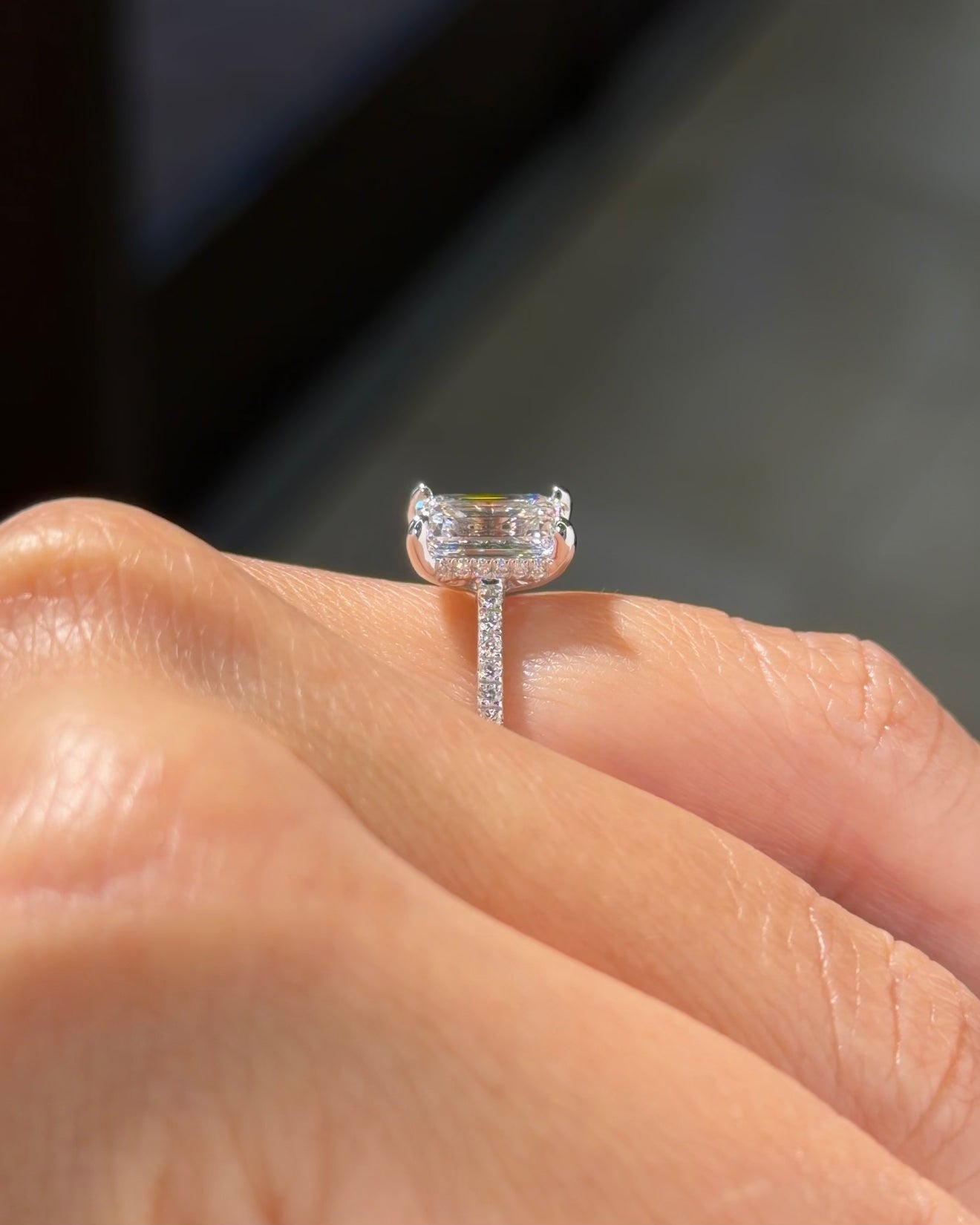 2.05ct D-VVS1 Emerald Lab Diamond Alice