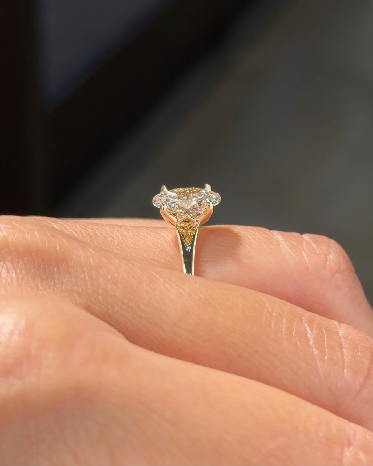 2.03ct F-VS1 Oval Lab Diamond Monica