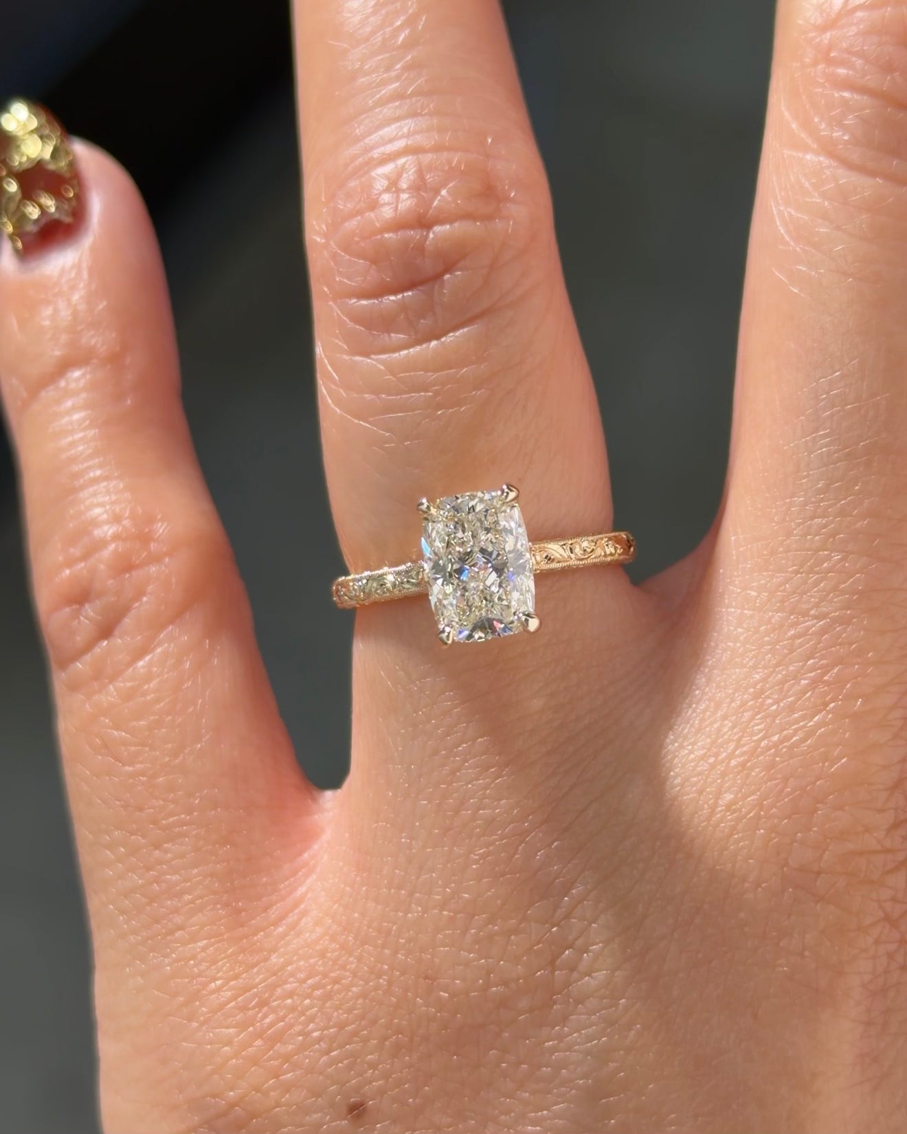 1.86ct F-VS1 Cushion Lab Diamond Louise