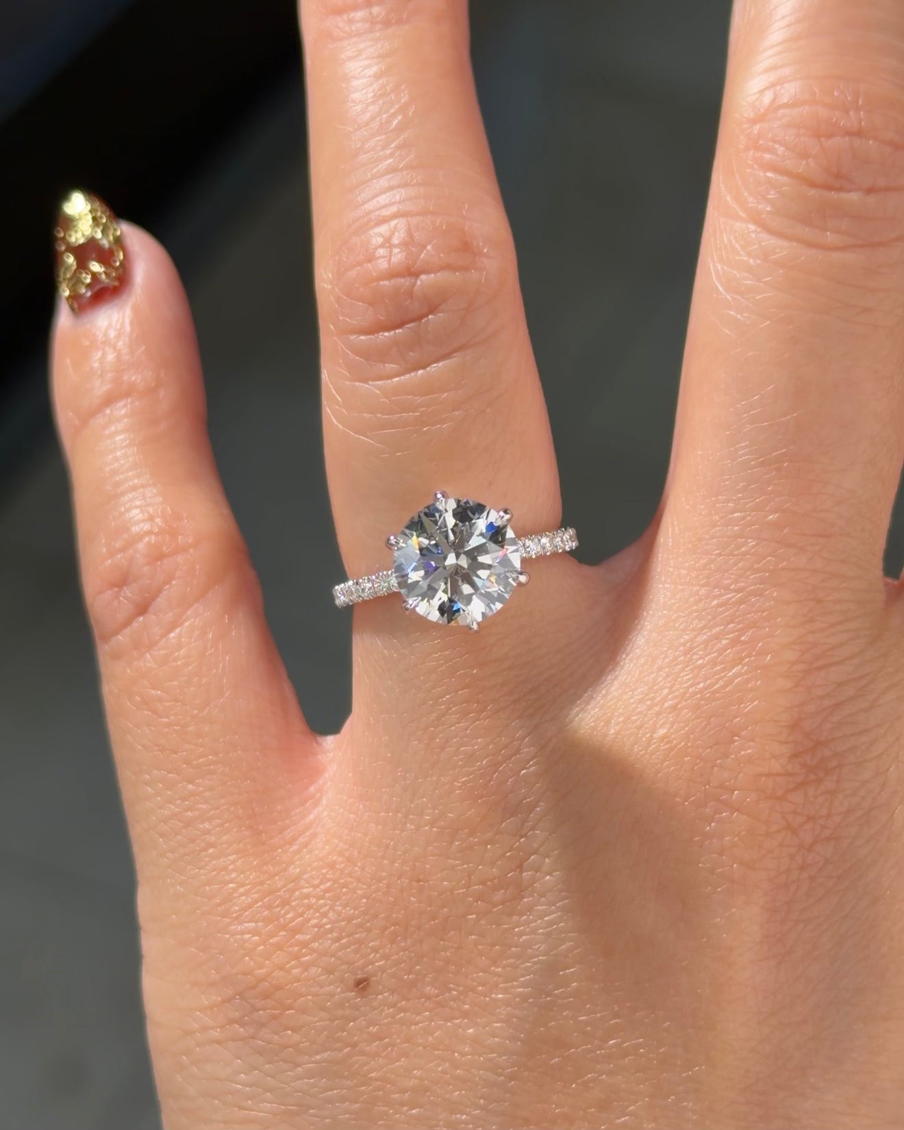 3.02ct F-VVS2 Round Lab Diamond Juliette