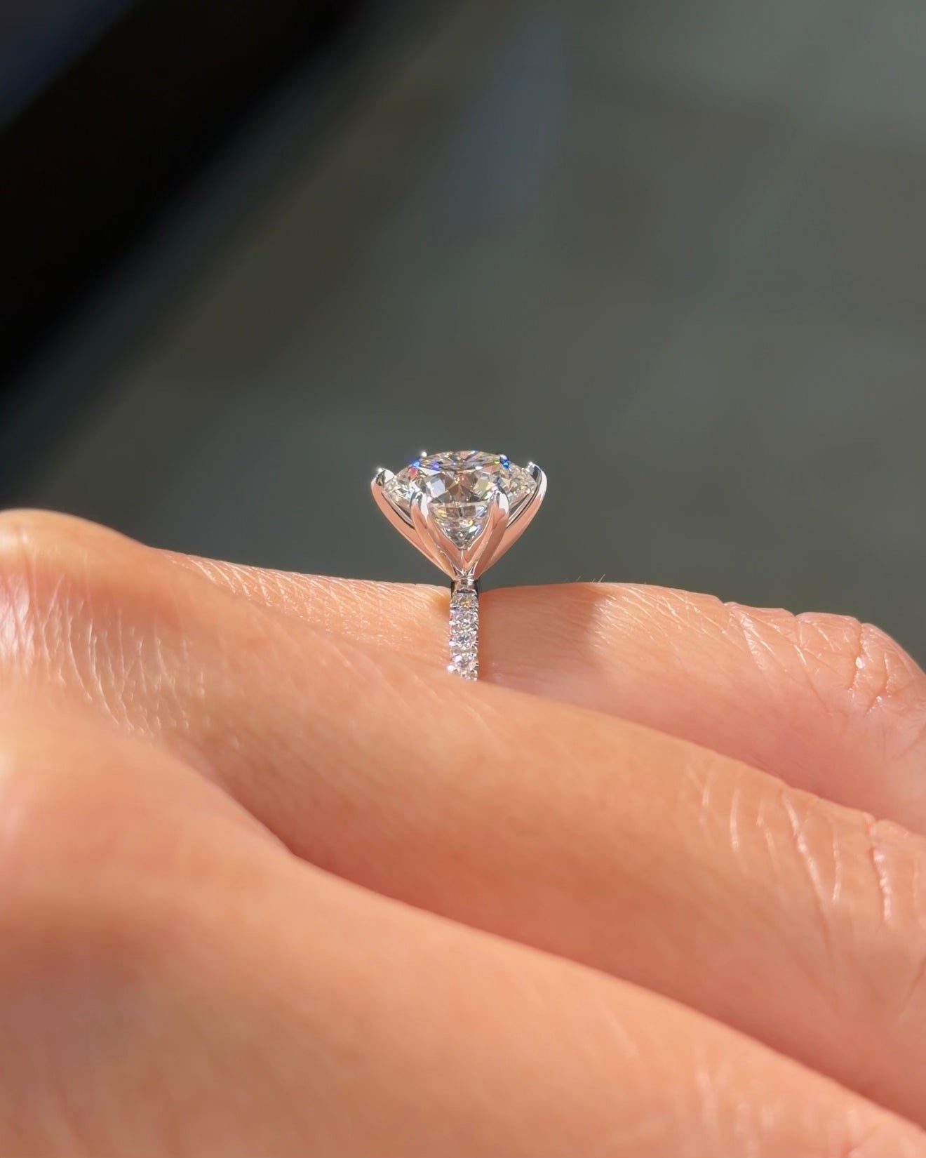 3.02ct F-VVS2 Round Lab Diamond Juliette
