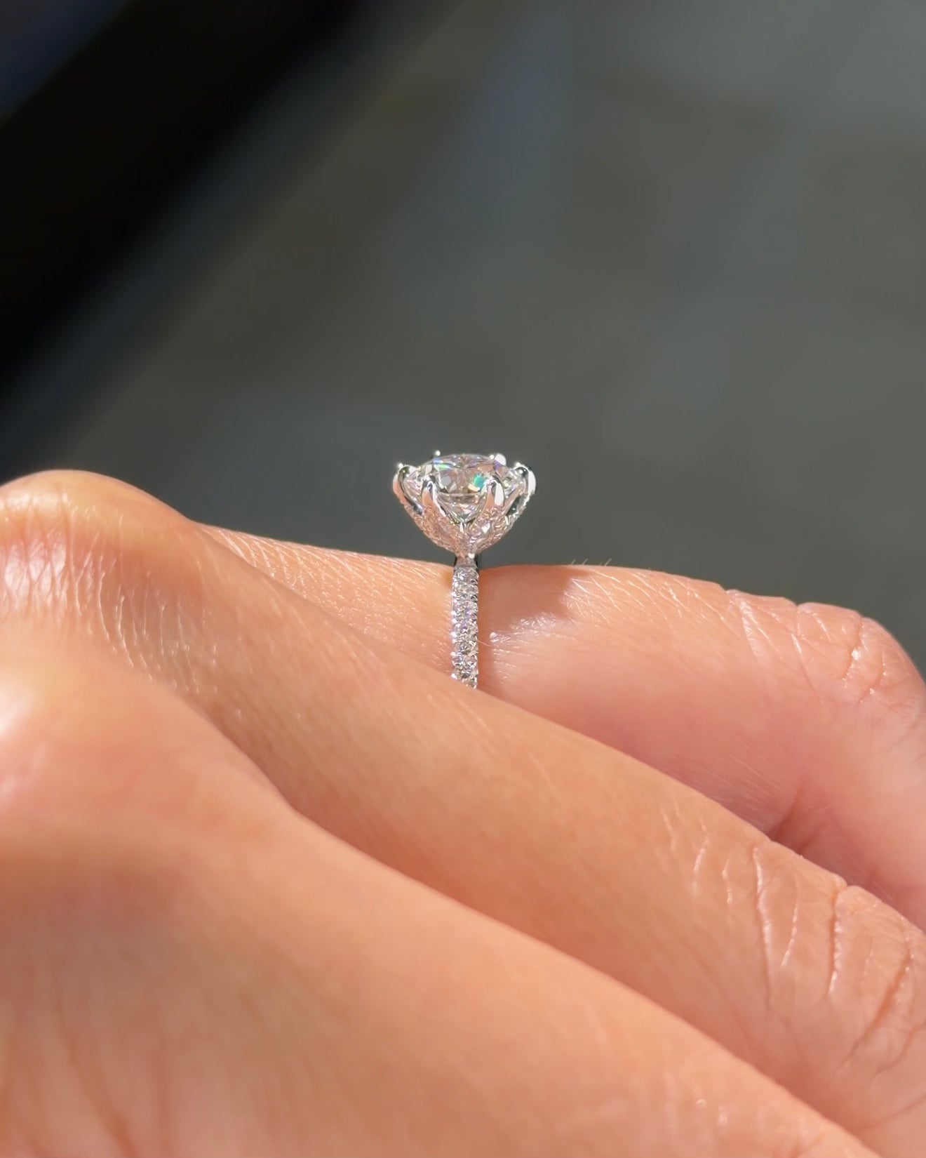 1.50ct E-VVS2 Round Lab Diamond Samantha