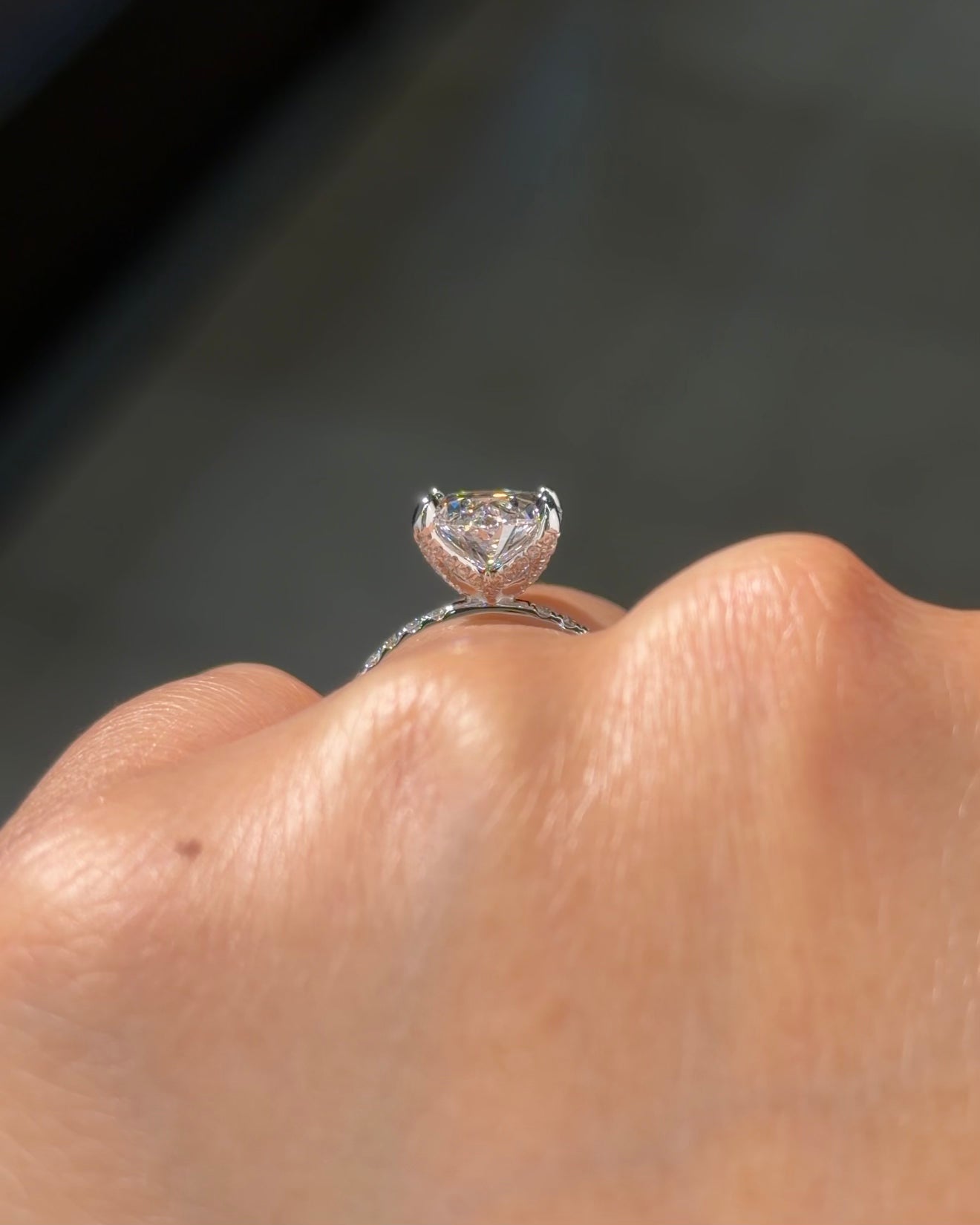 3.59ct E-VS1 Oval Lab Diamond Samantha
