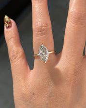 3.05ct F-VS1 Marquise Lab Diamond Kayla