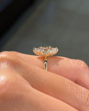 3.05ct F-VS1 Marquise Lab Diamond Kayla