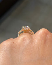 3.05ct D-VVS2 Marquise Lab Diamond Amber